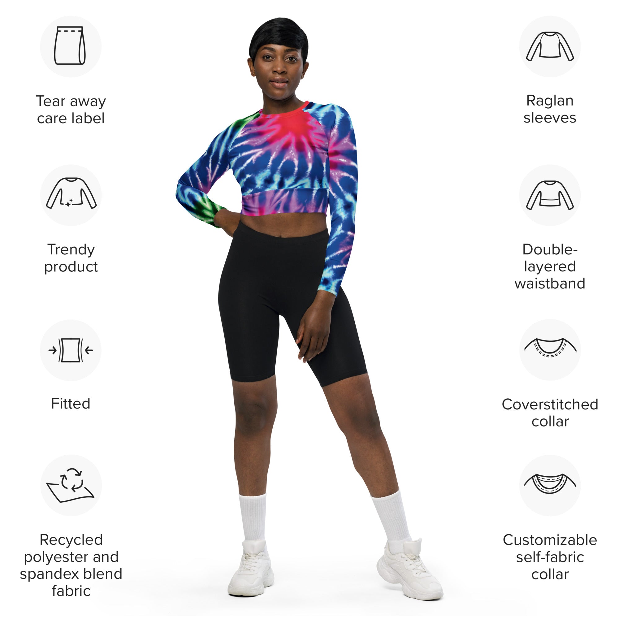 Eco-Friendly Tie-Dye Crop Top for Festivals