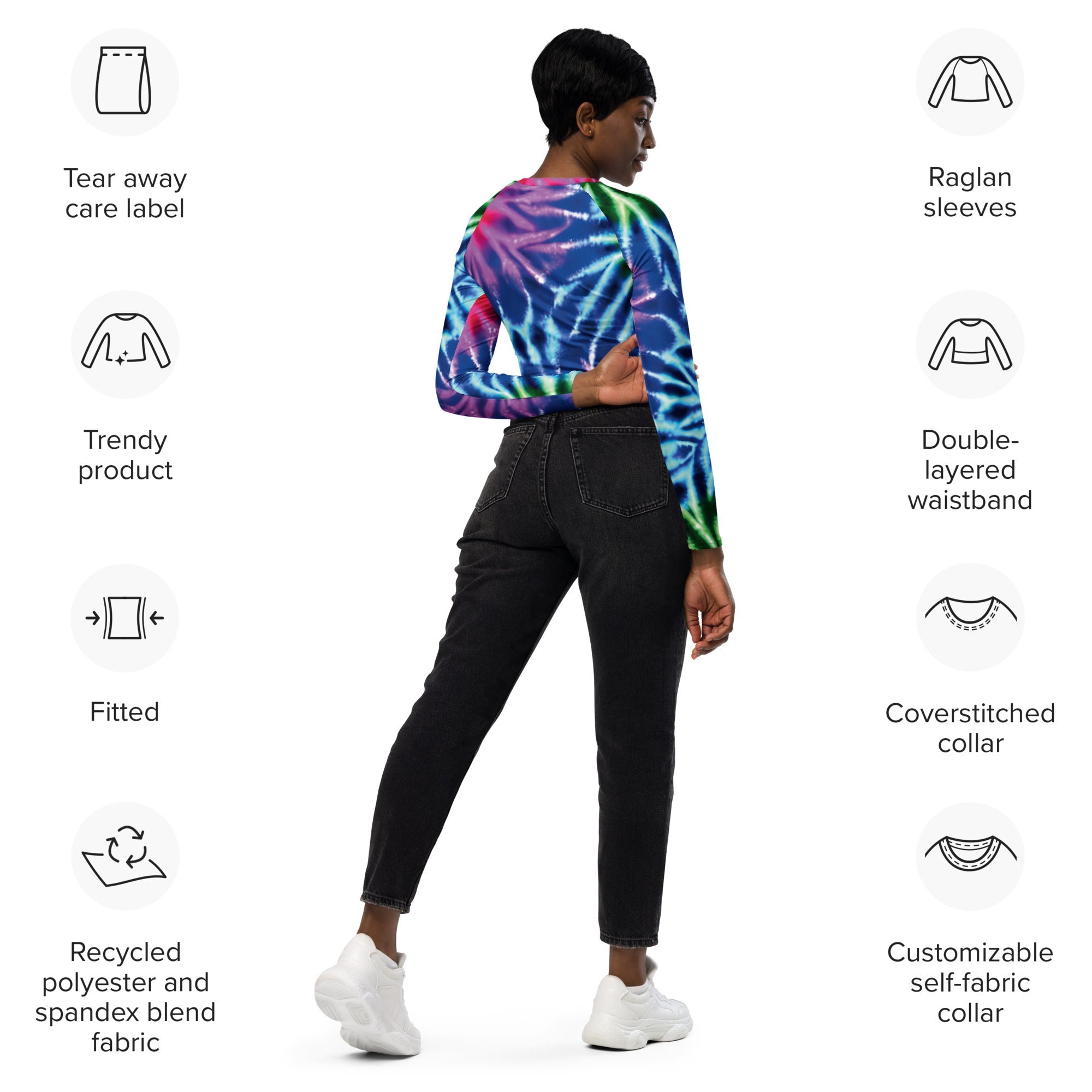 Eco-Friendly Tie-Dye Crop Top for Festivals