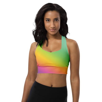 Radiant Longline Sports Bra for Raves & Festivals