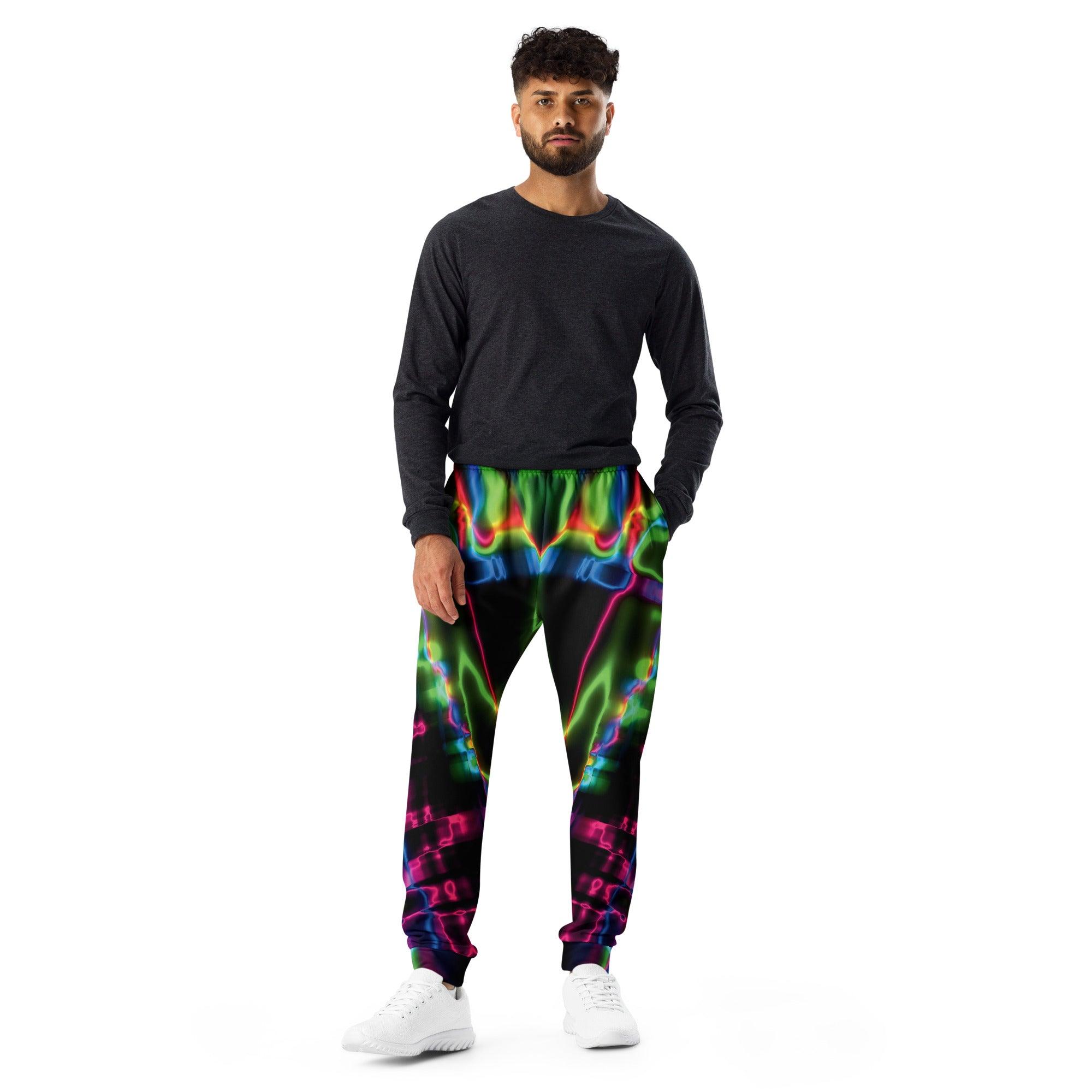 Electric Neon Joggers for Raves & Festivals