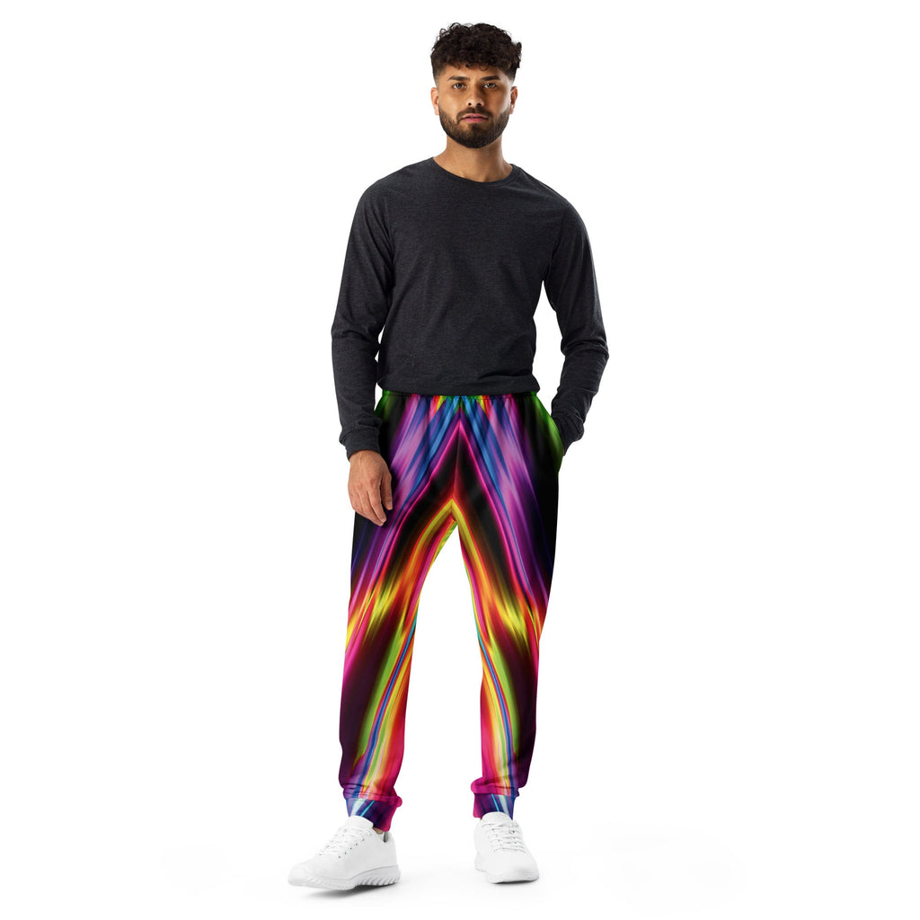 Vibrant Electric Neon Joggers for Raves & Festivals