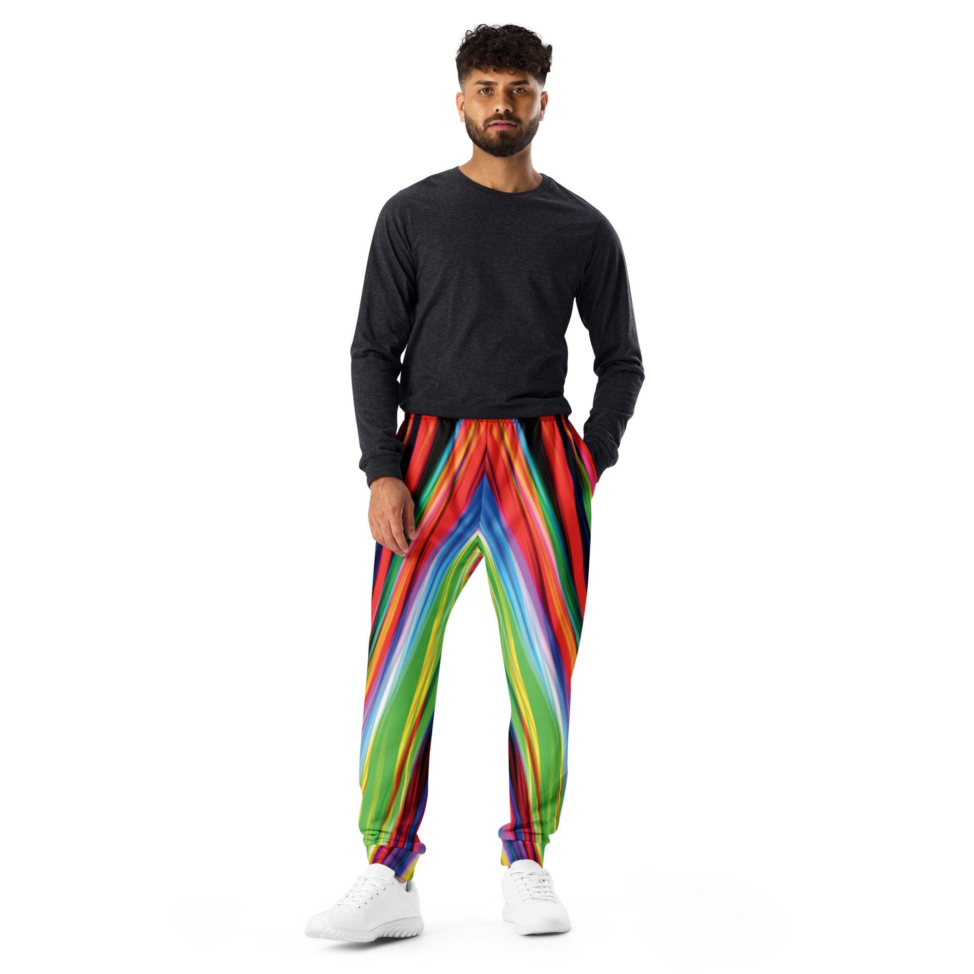 Electric Neon Joggers for Festival Vibes