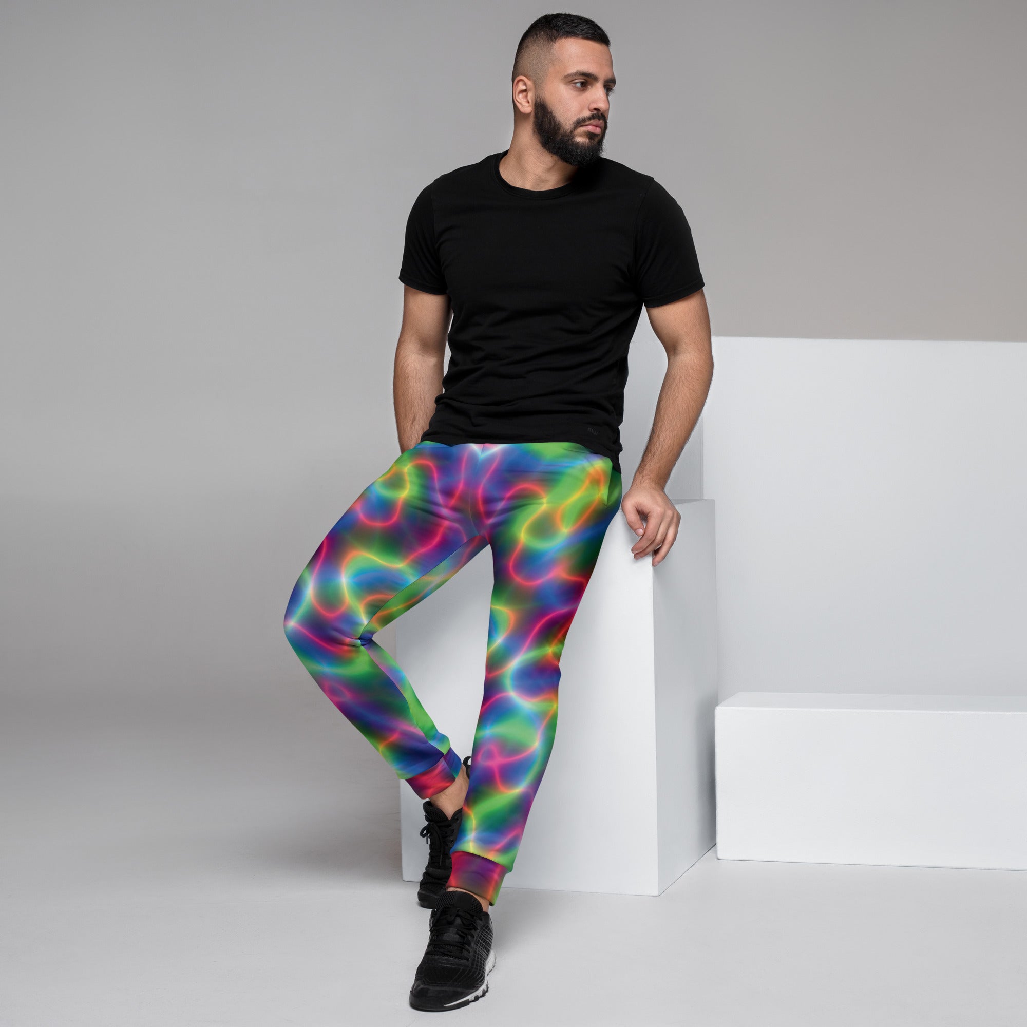 Electric Neon Joggers for Raves and Festivals