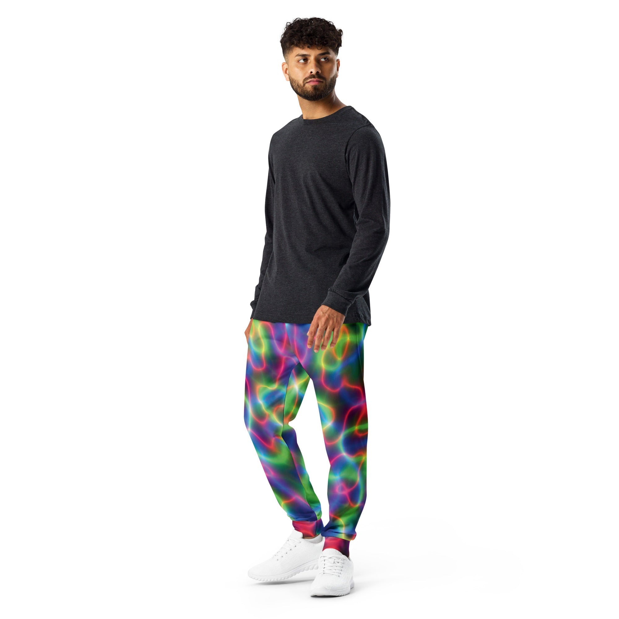 Electric Neon Joggers for Raves and Festivals