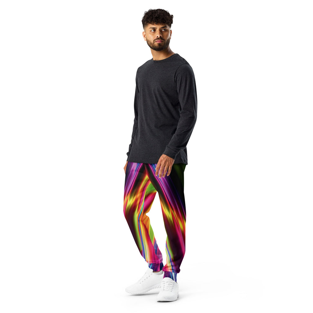 Vibrant Electric Neon Joggers for Raves & Festivals