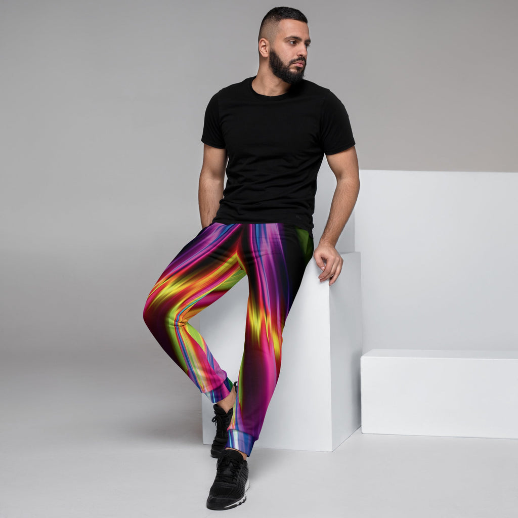 Vibrant Electric Neon Joggers for Raves & Festivals