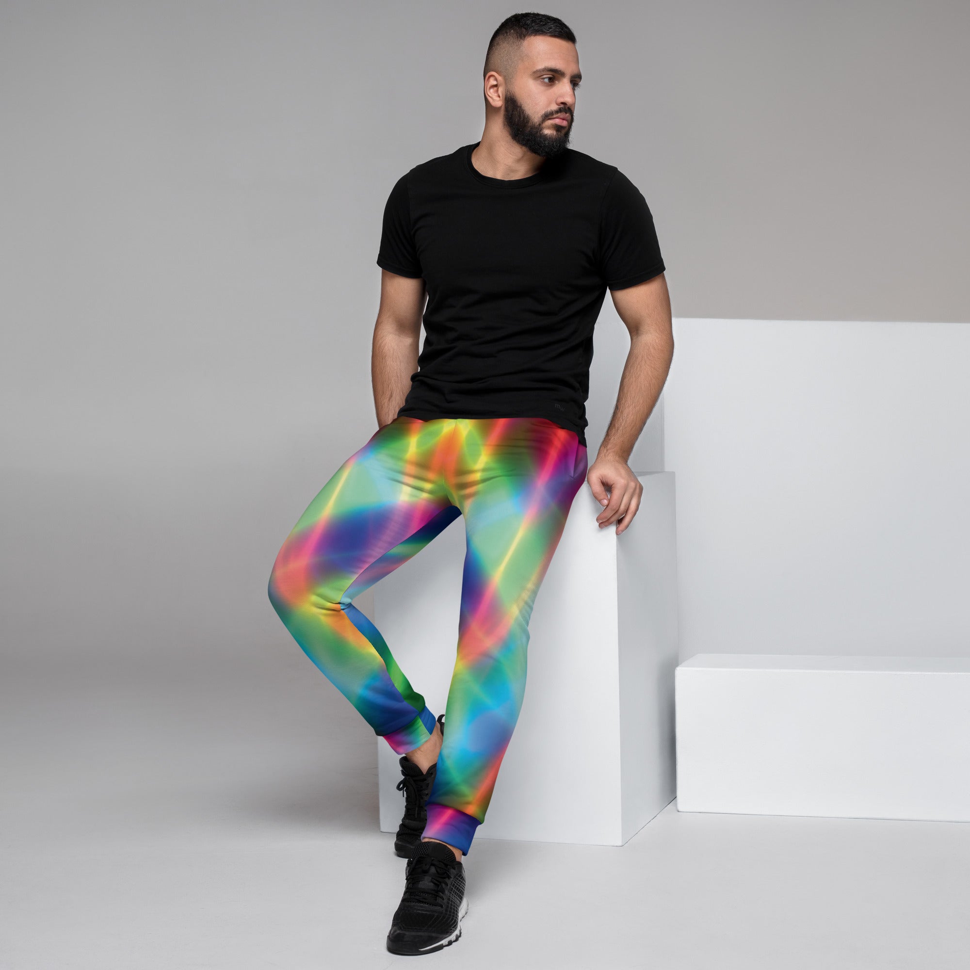Electric Neon Joggers for Raves and Festivals