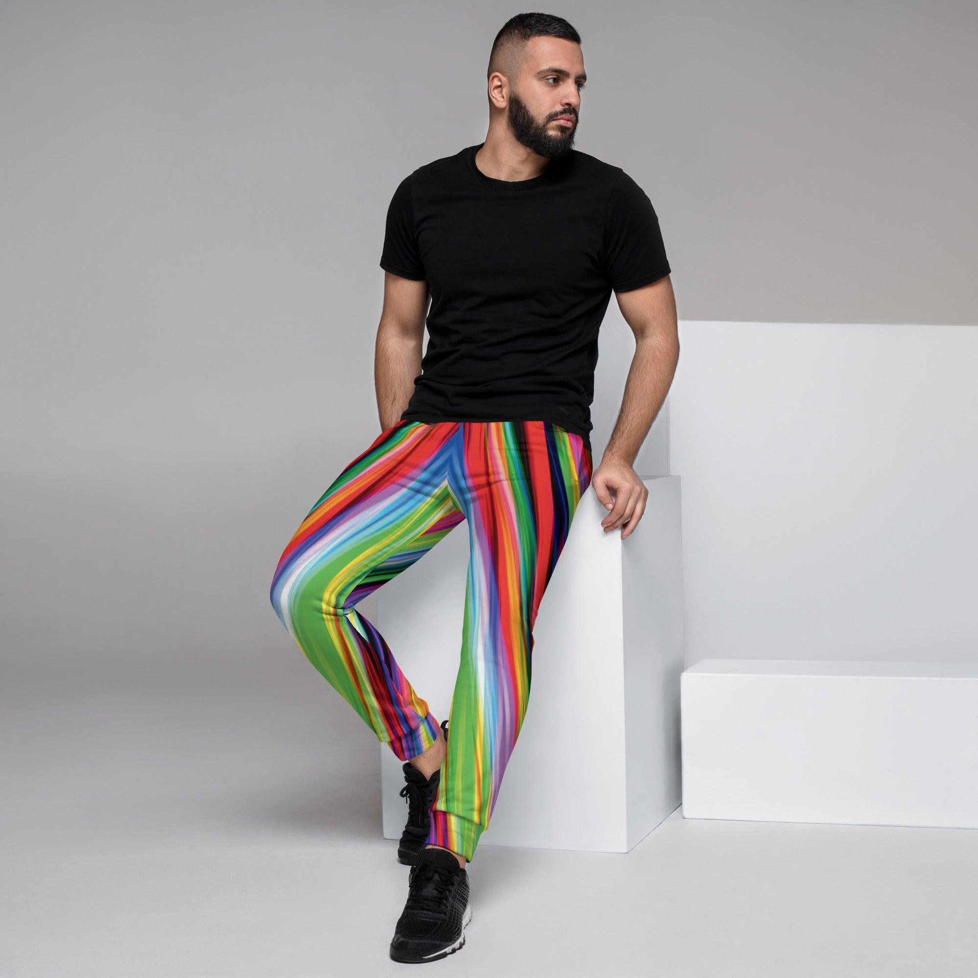 Electric Neon Joggers for Festival Vibes