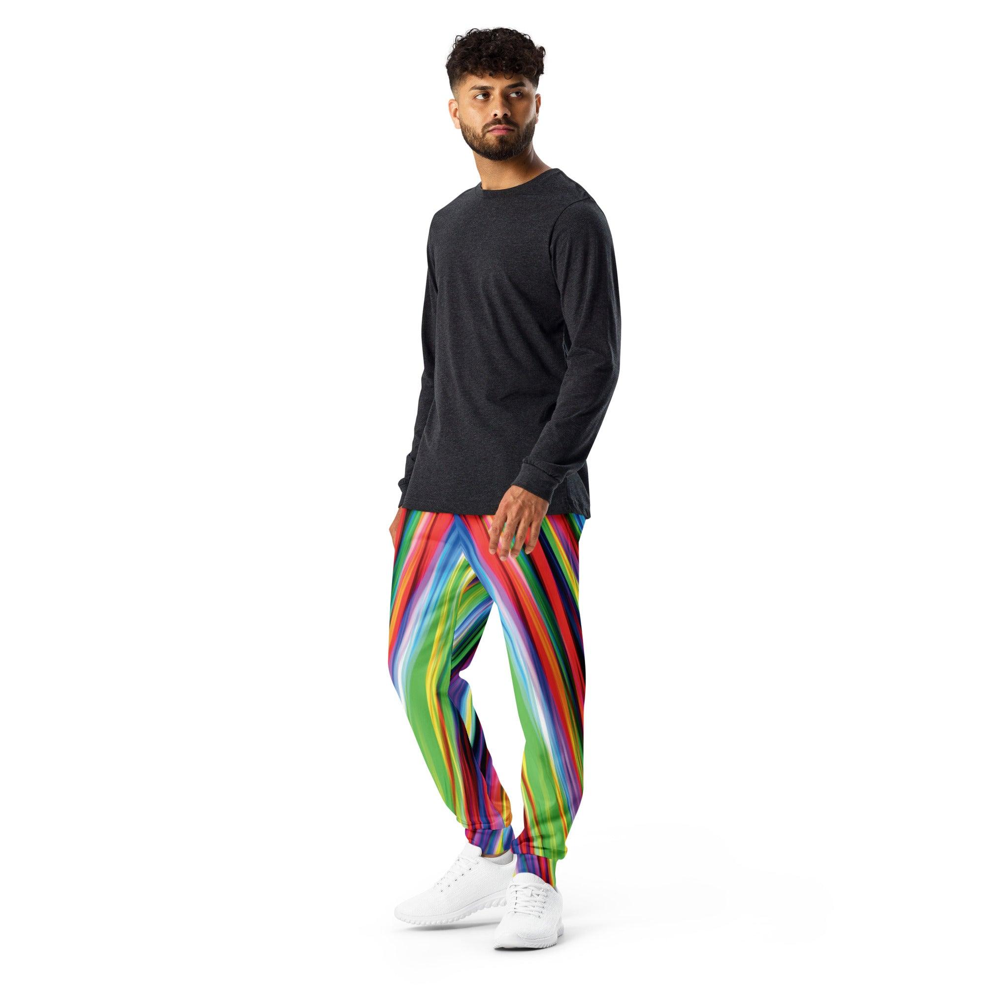 Electric Neon Joggers for Festival Vibes