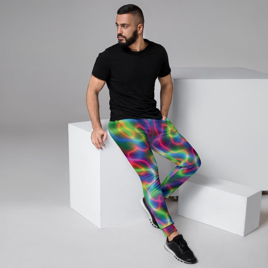 Electric Neon Joggers for Raves and Festivals