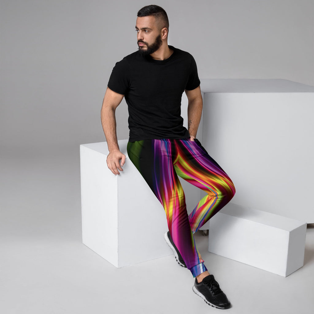 Vibrant Electric Neon Joggers for Raves & Festivals