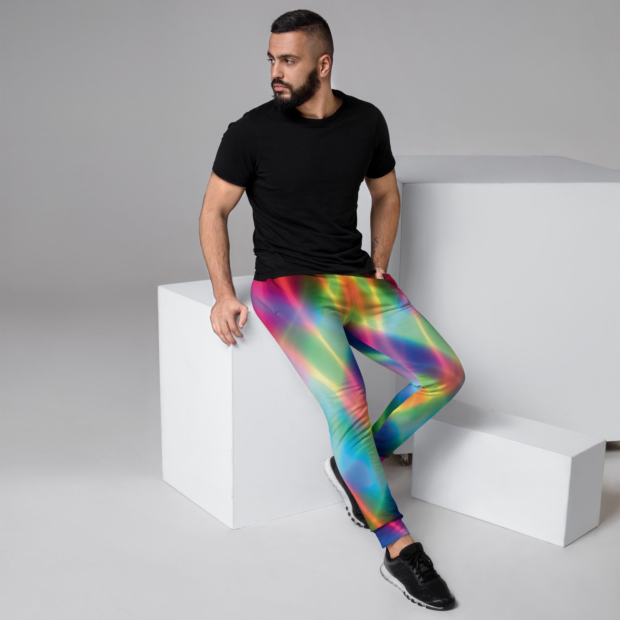 Electric Neon Joggers for Raves and Festivals