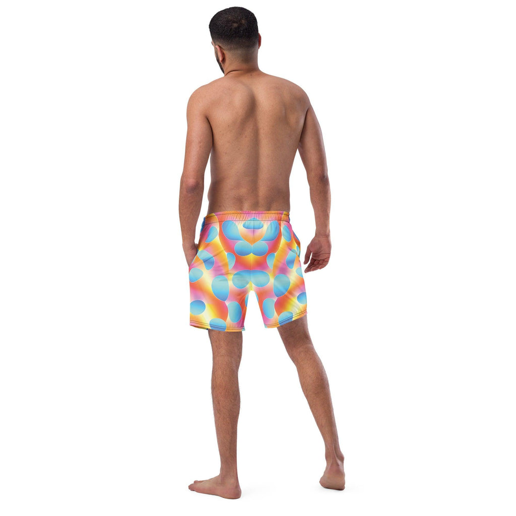 Vibrant Abstract Rave Swim Shorts for EDM Festivals