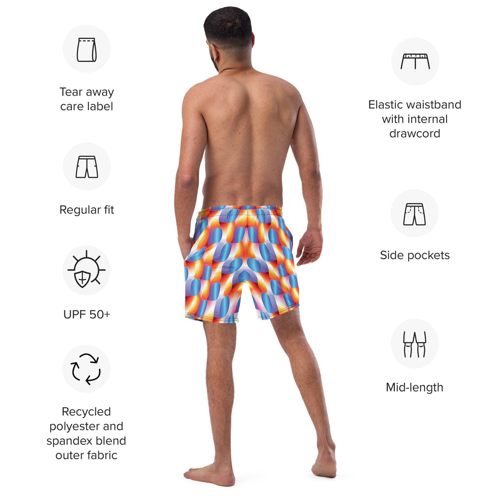 Eco-Friendly Abstract Swim Shorts for Festivals