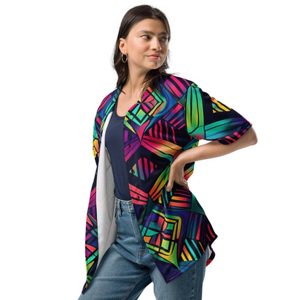 Neon Geometrical baseball jersey