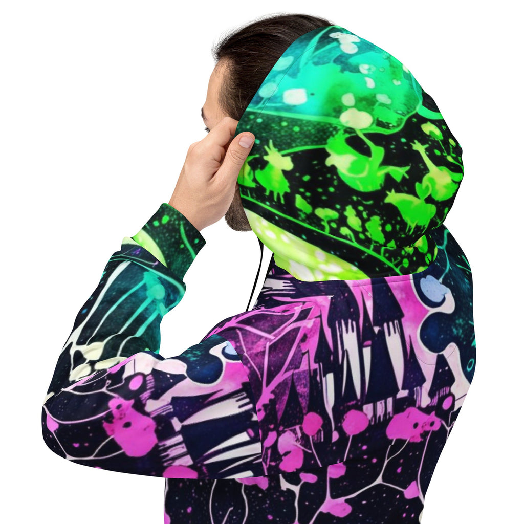 Neon Trip Path Hoodie