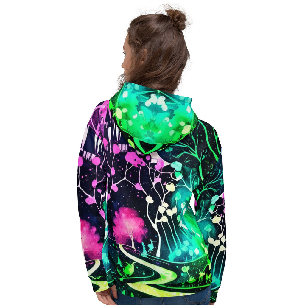 Neon Trip Path Hoodie
