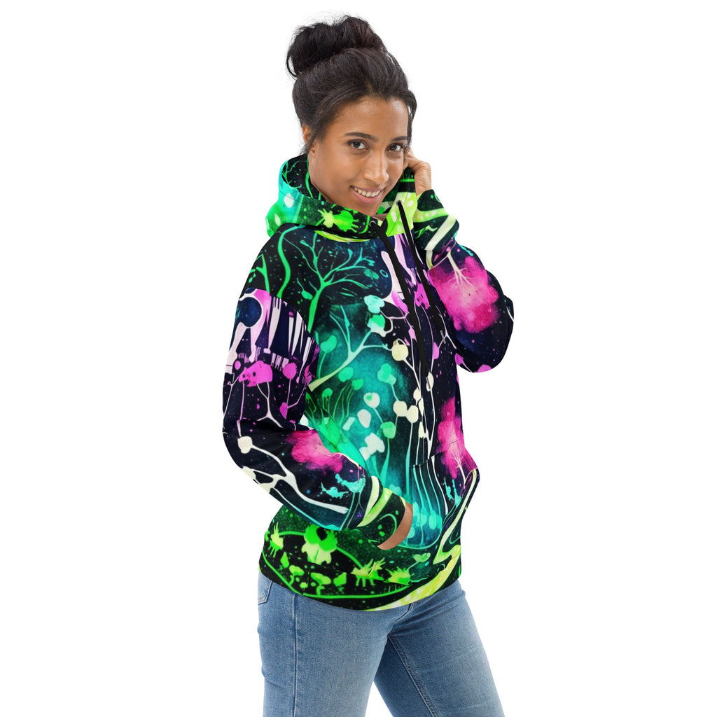 Neon Trip Path Hoodie