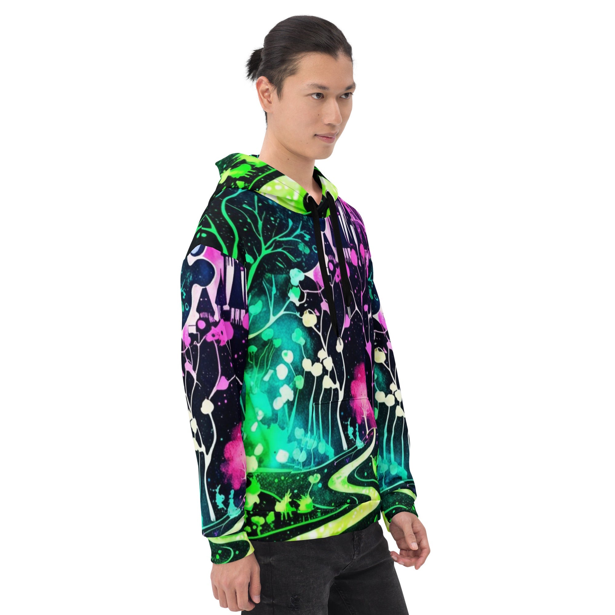 Neon Trip Path Hoodie