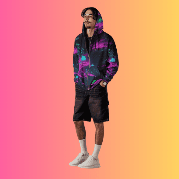 Unisex Eco-Friendly Zip Hoodie for Festivals