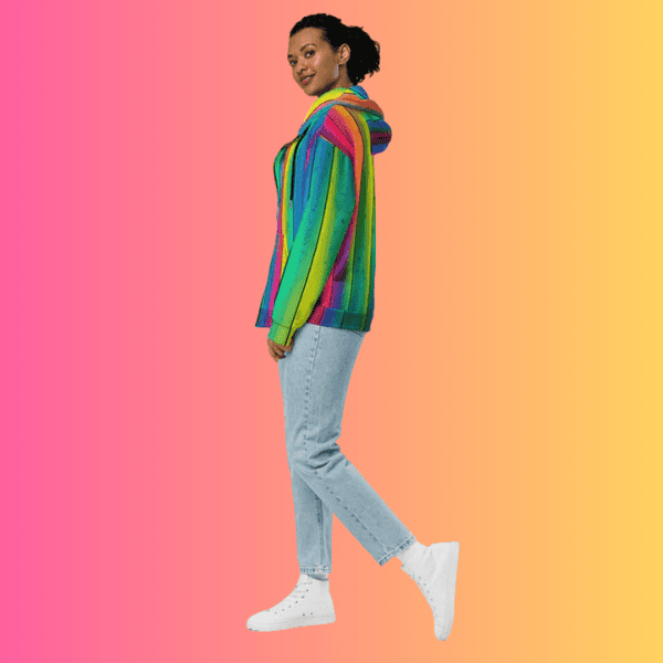 Eco-Friendly Unisex Zip Hoodie with Moon Patch