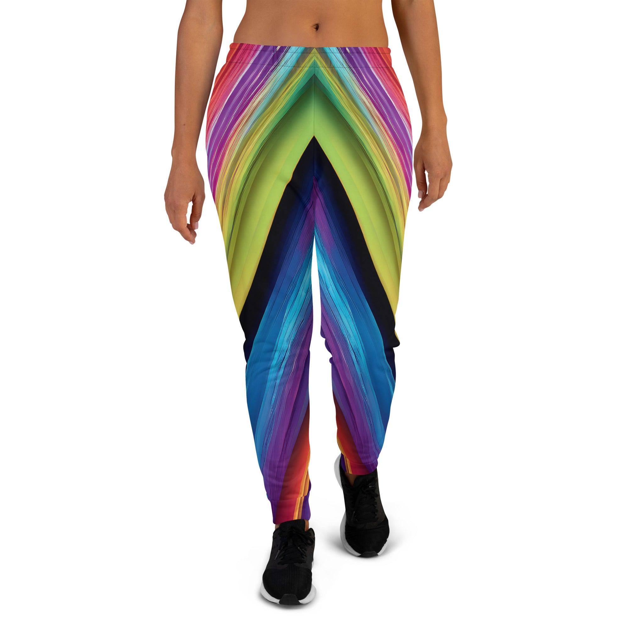Vibrant Eco-Friendly Festival Joggers for Women