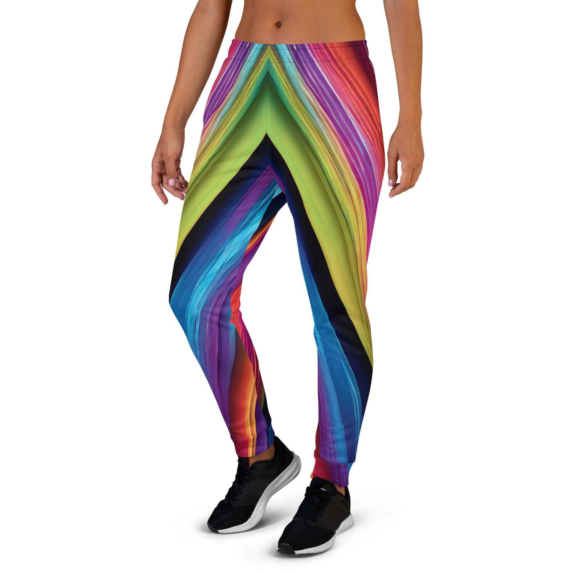 Vibrant Eco-Friendly Festival Joggers for Women