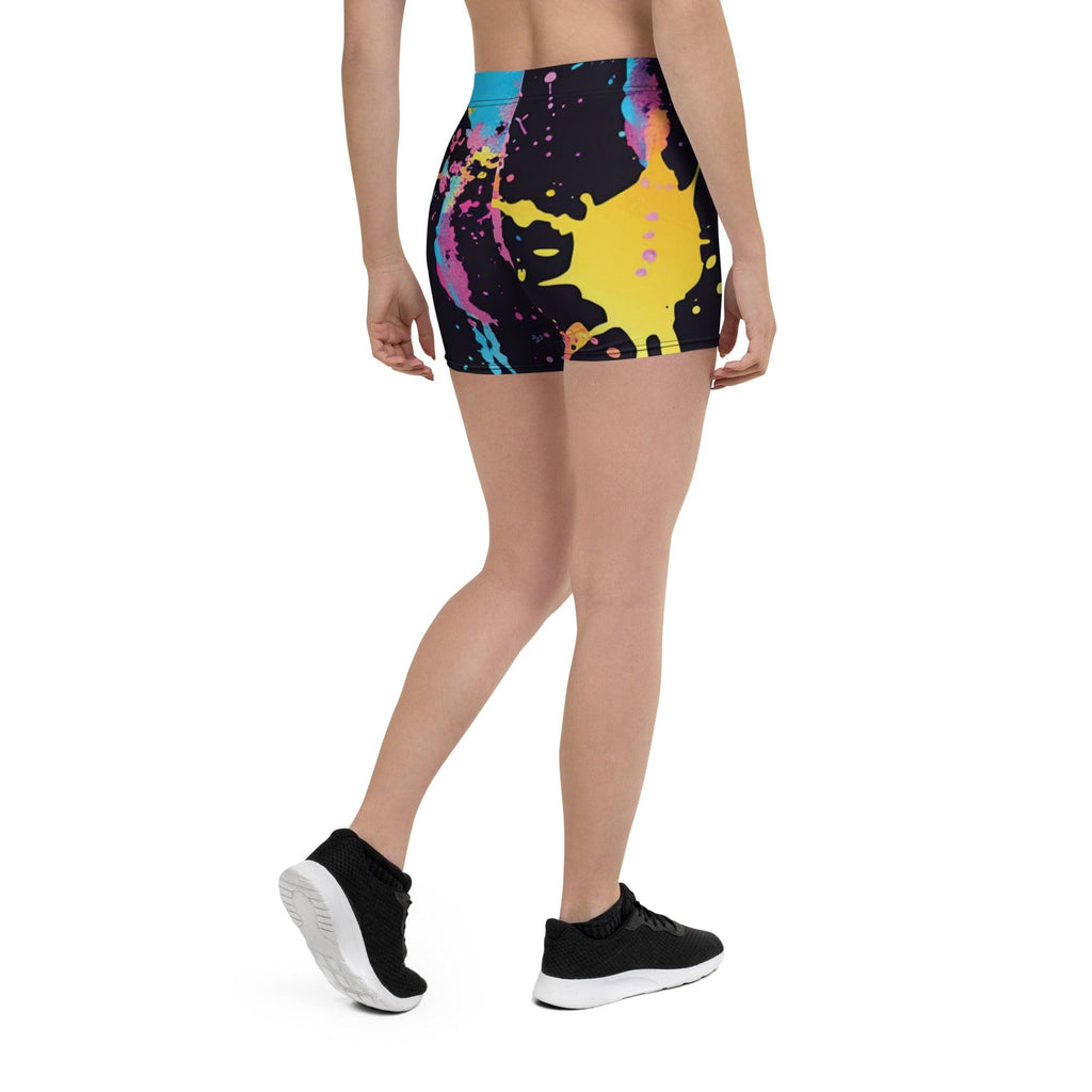 Vibrant Paint Splatter Festival Shorts