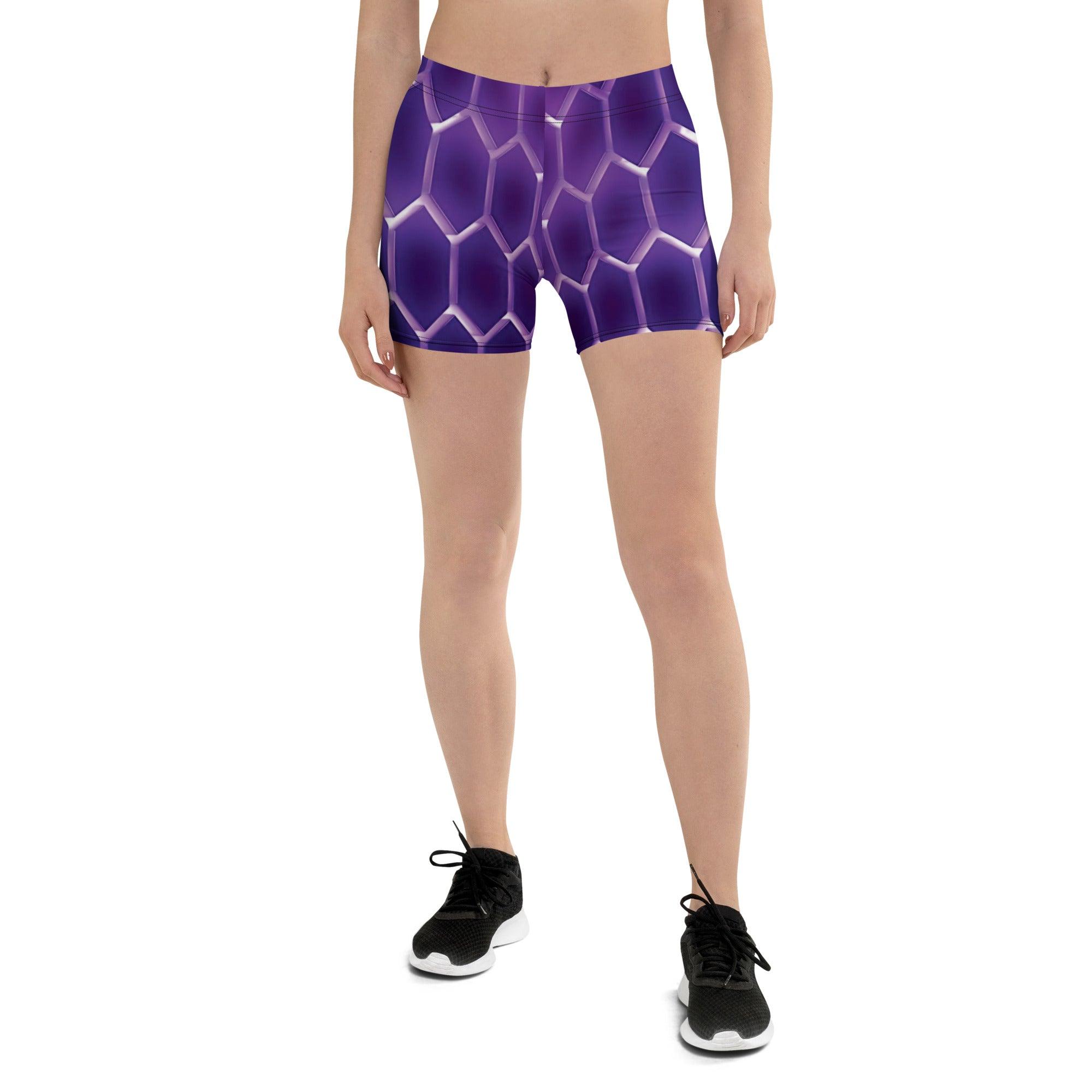 Vibrant Abstract Festival Shorts for EDM Enthusiasts
