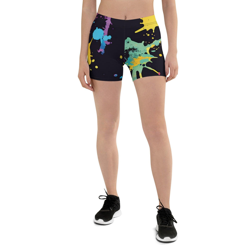 Vibrant Paint Splatter Festival Shorts