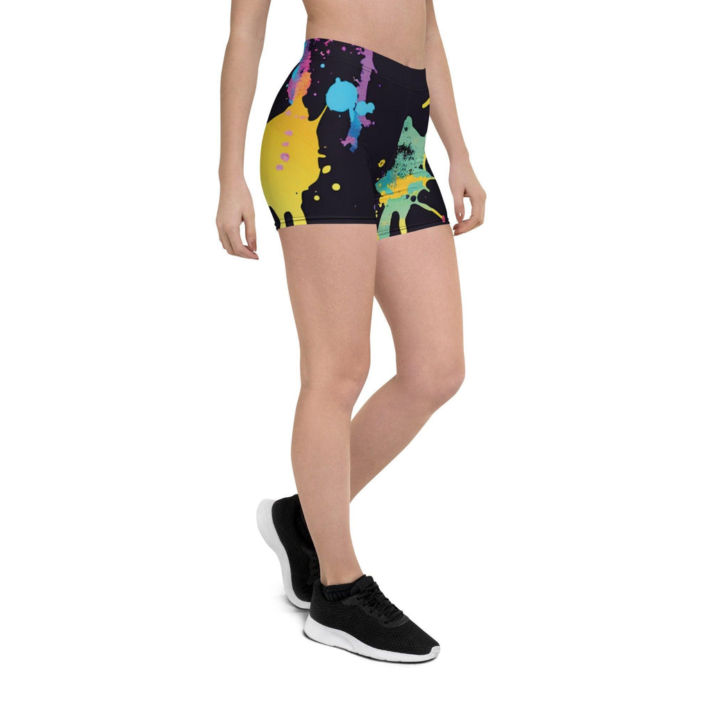 Vibrant Paint Splatter Festival Shorts