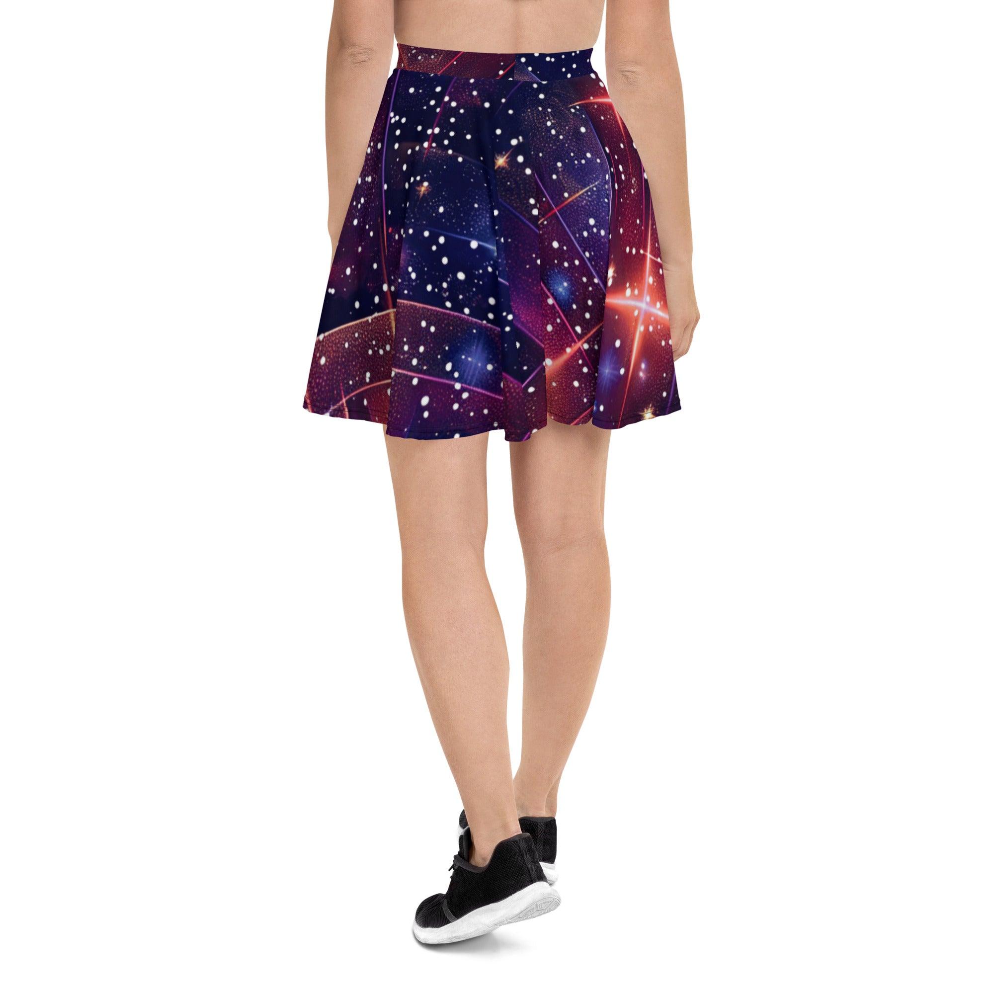 Galactic Groove Skater Skirt - Dance Into the Spotlight