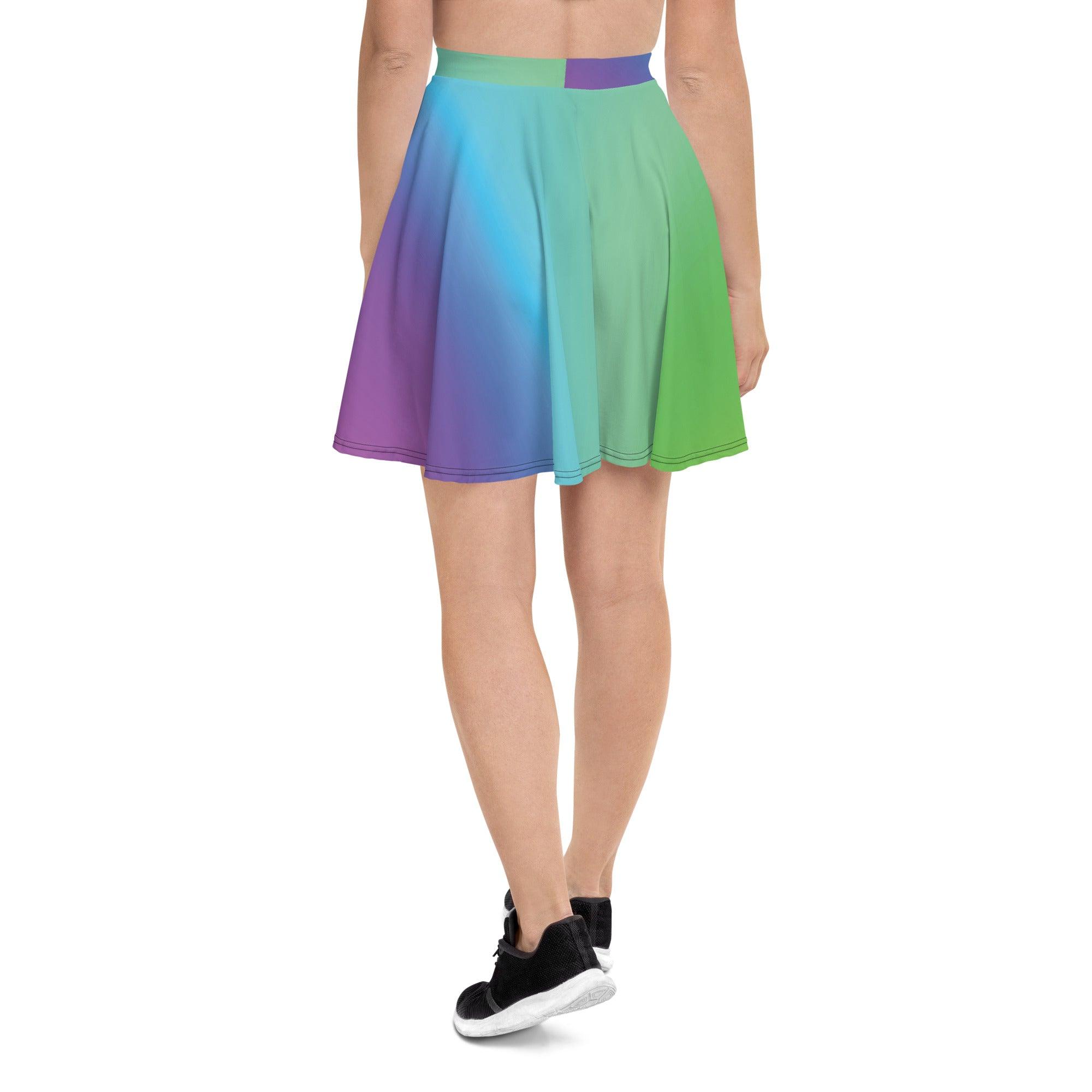 Vibrant Radiant Skater Skirt - Perfect for Festivals & Raves