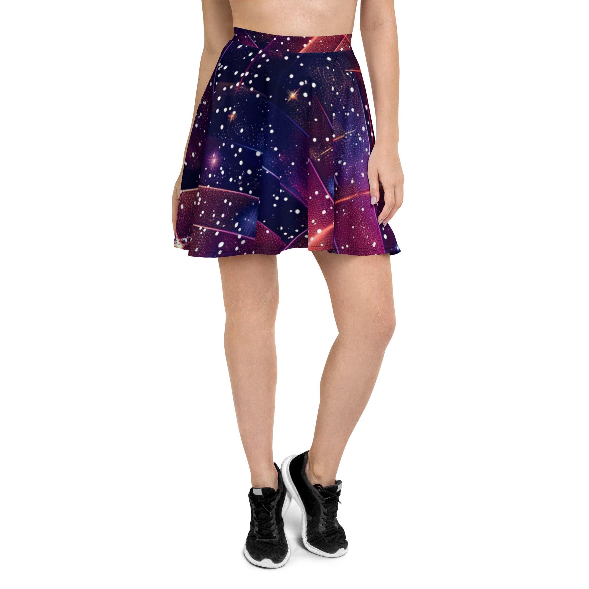 Galactic Groove Skater Skirt - Dance Into the Spotlight