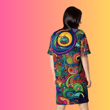 Playful Music Festival T-Shirt Dress