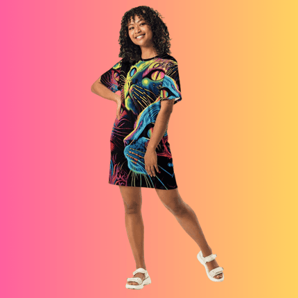 Playful Festival T-Shirt Dress