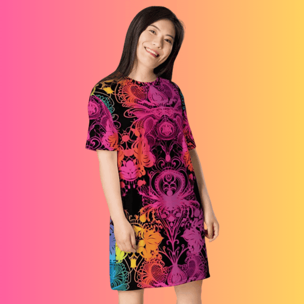 Playful Versatile T-Shirt Dress for Festivals & Everyday Wear