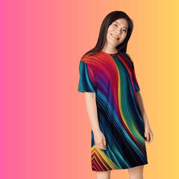 Playful Versatile T-Shirt Dress for Festivals & Everyday Wear