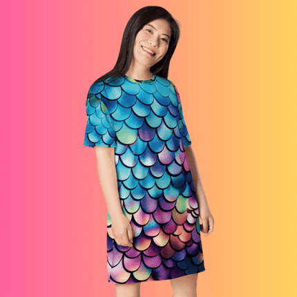 Chic & Playful T-Shirt Dress for Festivals & Street Style