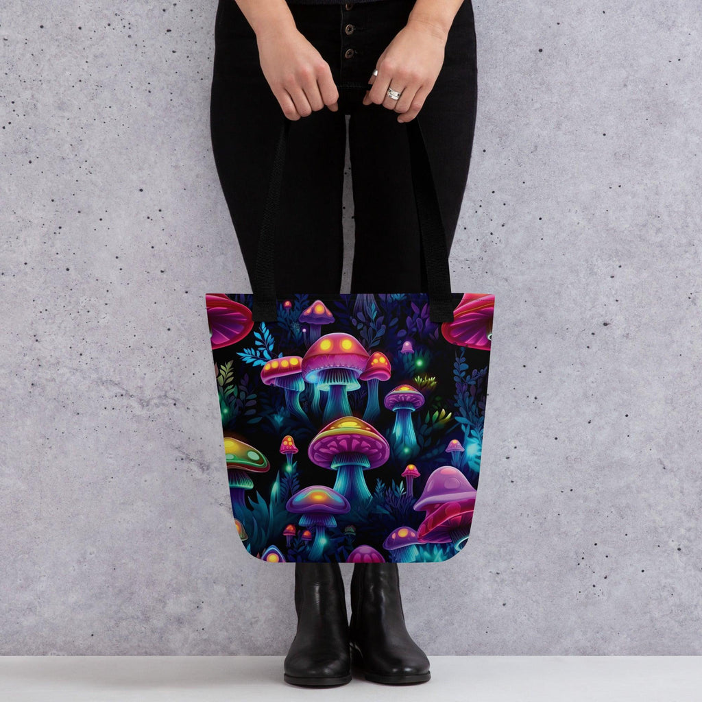 Vibrant Mushroom Tote Bag for Raves & Festivals