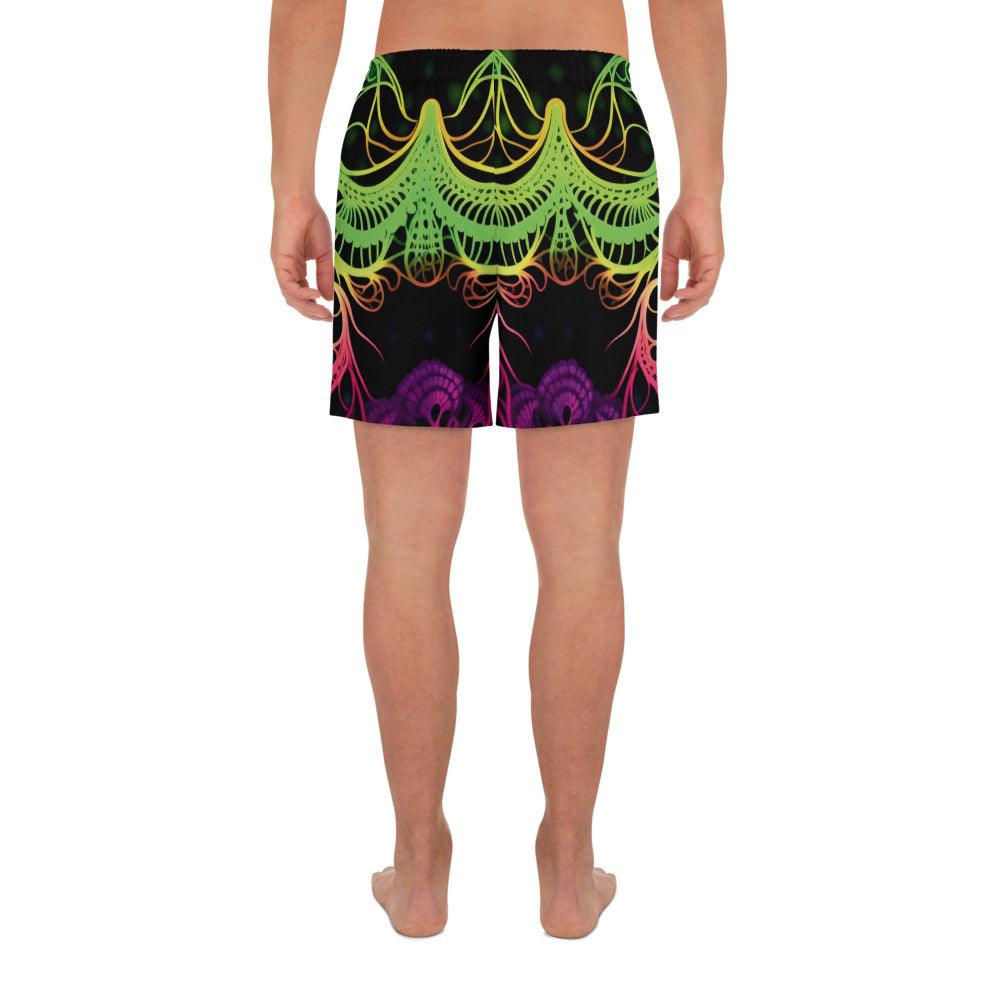 Vibrant All-Over Print Unisex Athletic Long Shorts for Festivals