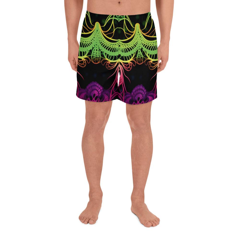 Vibrant All-Over Print Unisex Athletic Long Shorts for Festivals