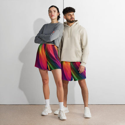 Vibrant Unisex All-Over Print Athletic Long Shorts