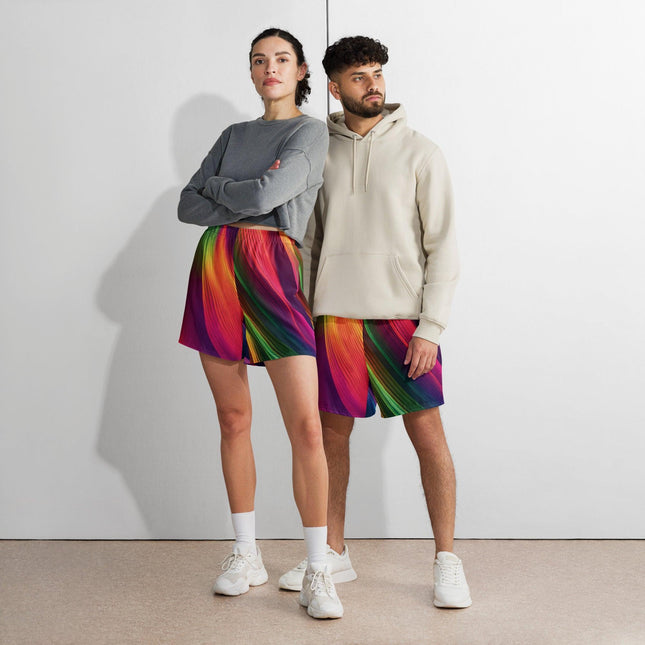 Vibrant Unisex All-Over Print Athletic Long Shorts