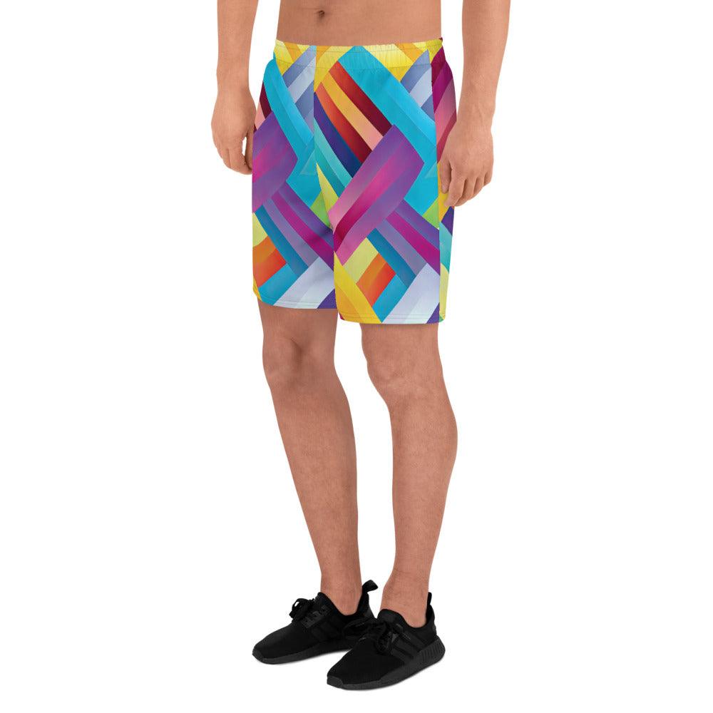 Psychedelic Trippy Long Shorts for Raves & Festivals