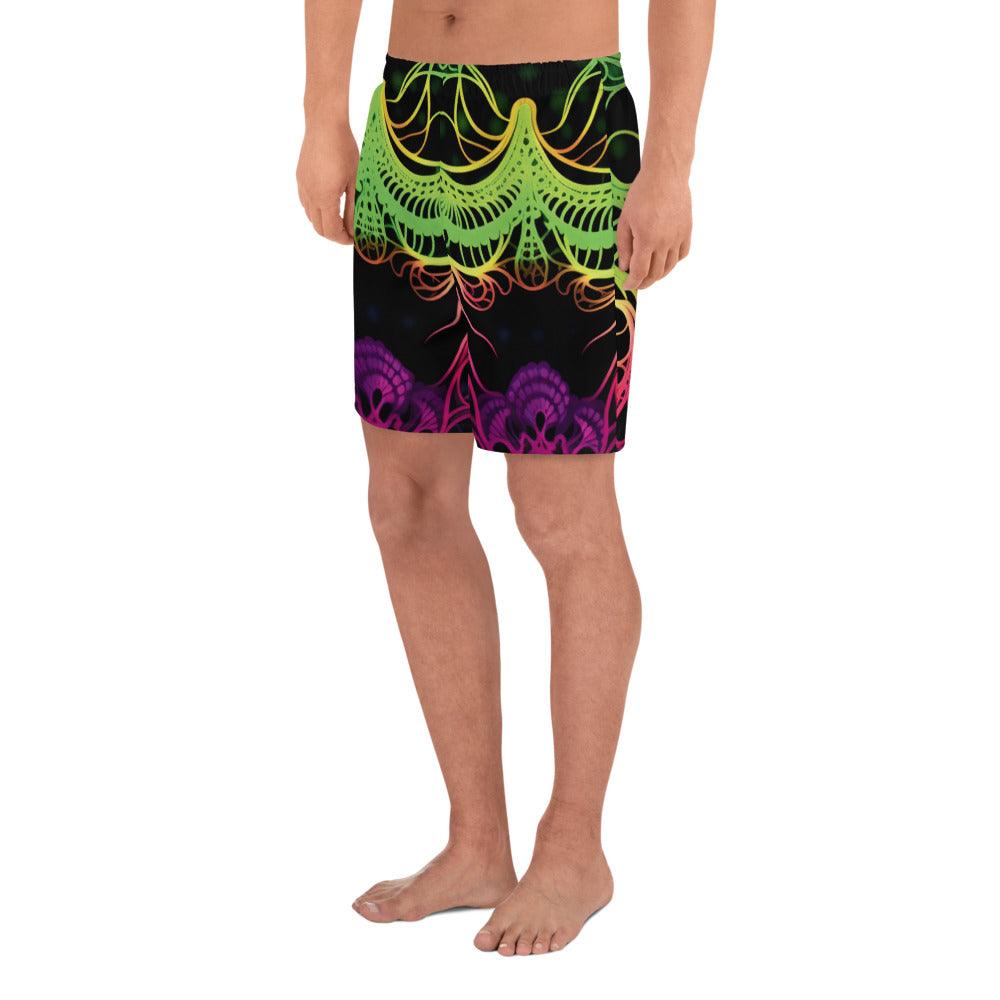 Vibrant All-Over Print Unisex Athletic Long Shorts for Festivals
