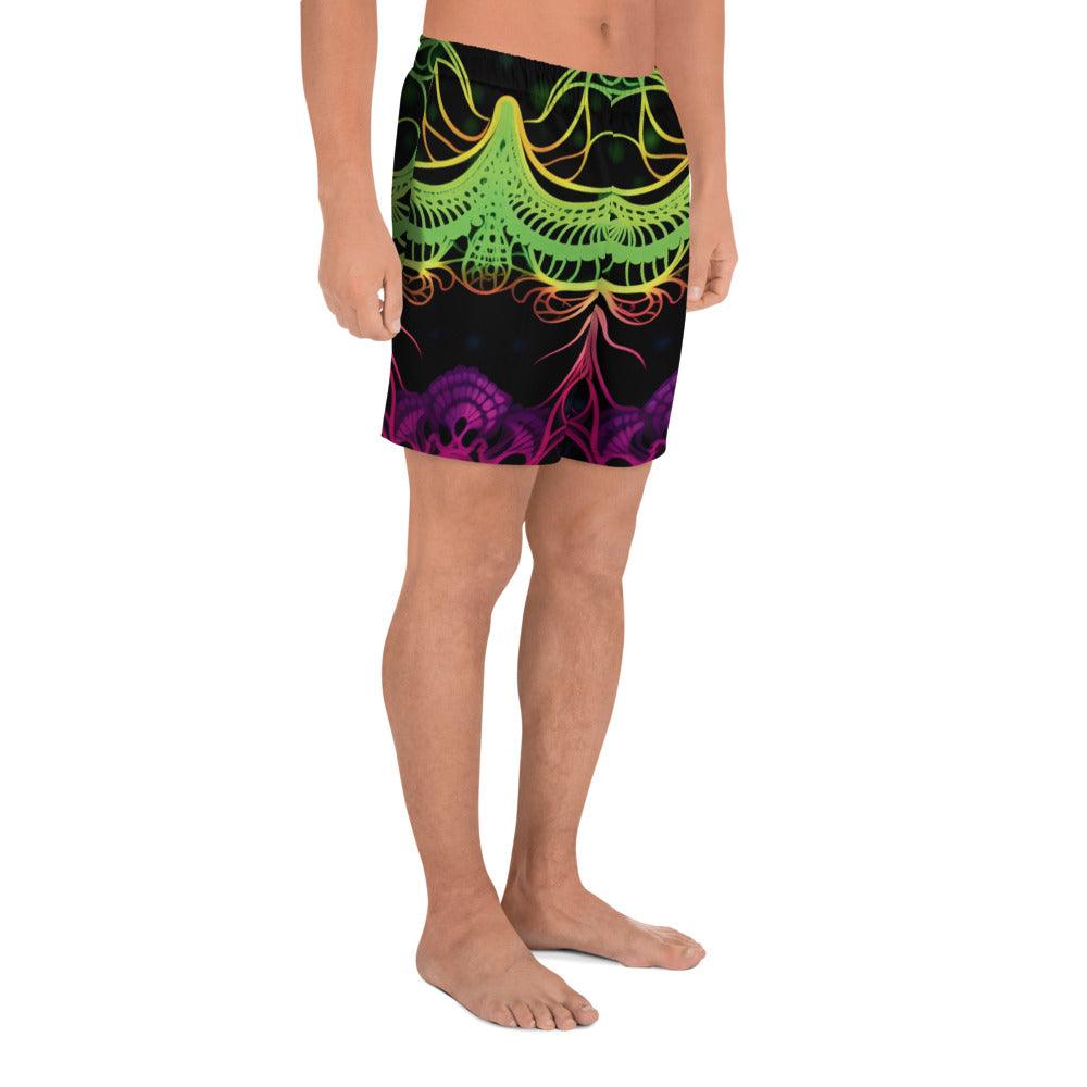 Vibrant All-Over Print Unisex Athletic Long Shorts for Festivals