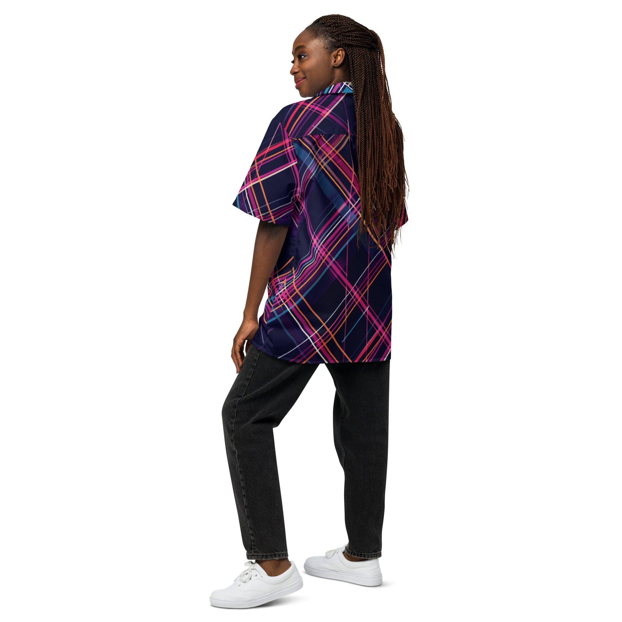 Festival-Ready Plaid Button Shirt
