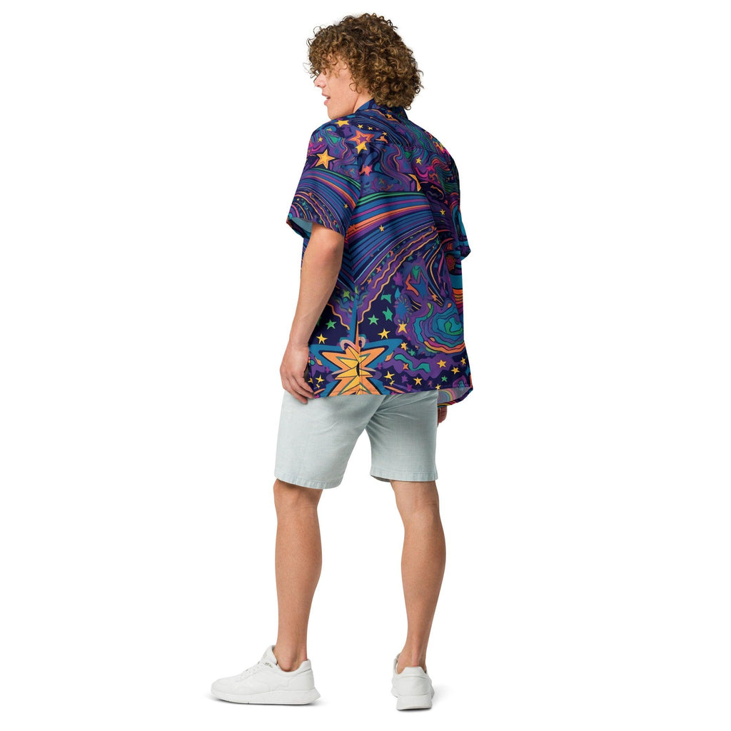Trippy Universe Festival Button-Up Shirt