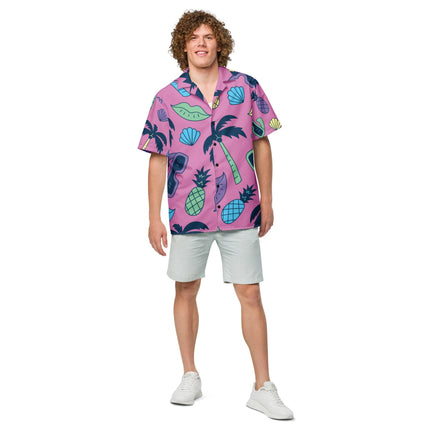 Retro Button Shirt for Raves and Festivals